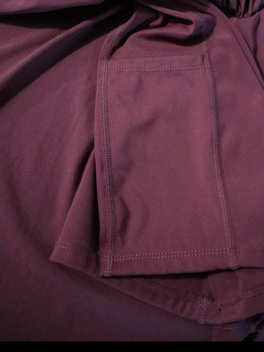 Halara Dress / Skort in Plum (with shorts and pocket!) Athleisure Workout Tennis - Picture 5 of 6